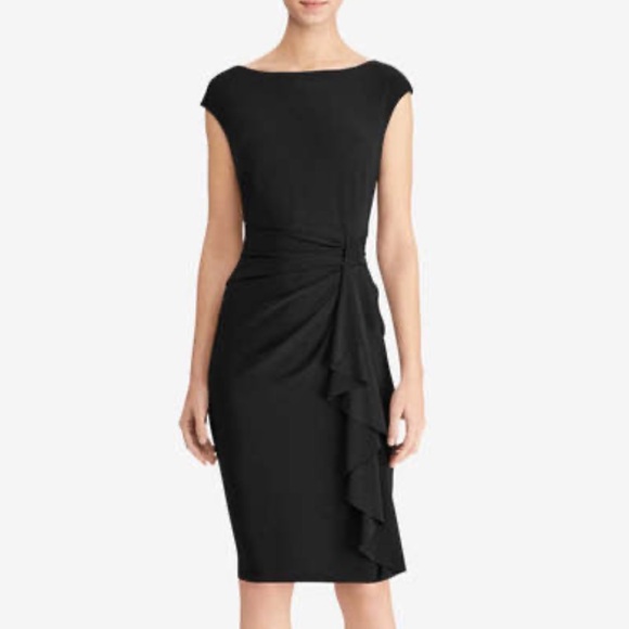 American Living Womens Dardanelle Sheath Dress Size 10 Color Black NWT - Picture 1 of 9